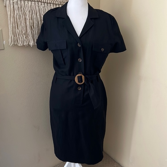 Talbots Dresses & Skirts - Talbots linen black dress sz 12